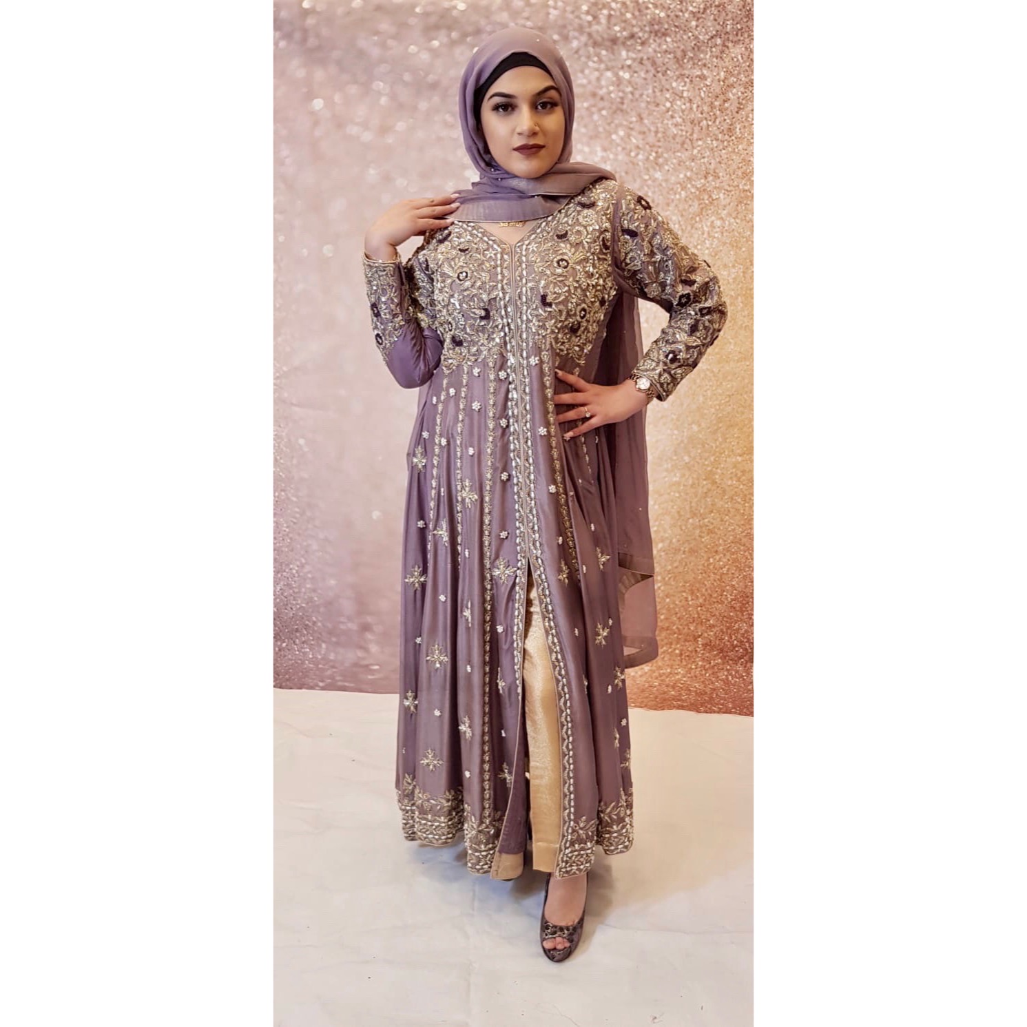 Lilac pakistani outlet dress